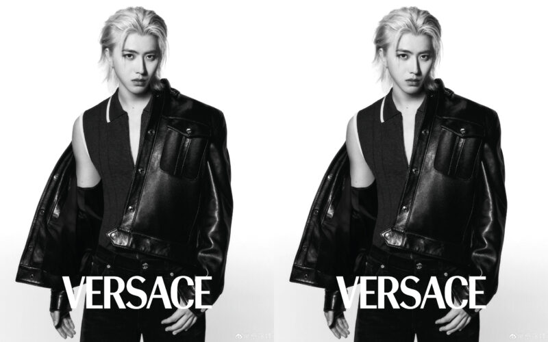 Credit: Cai Xukun, Versace/Weibo